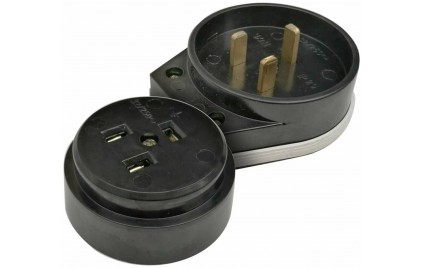 Разъем РШ/ВШ 32А-40А/220в черн. РВШ 32-001 (3505)