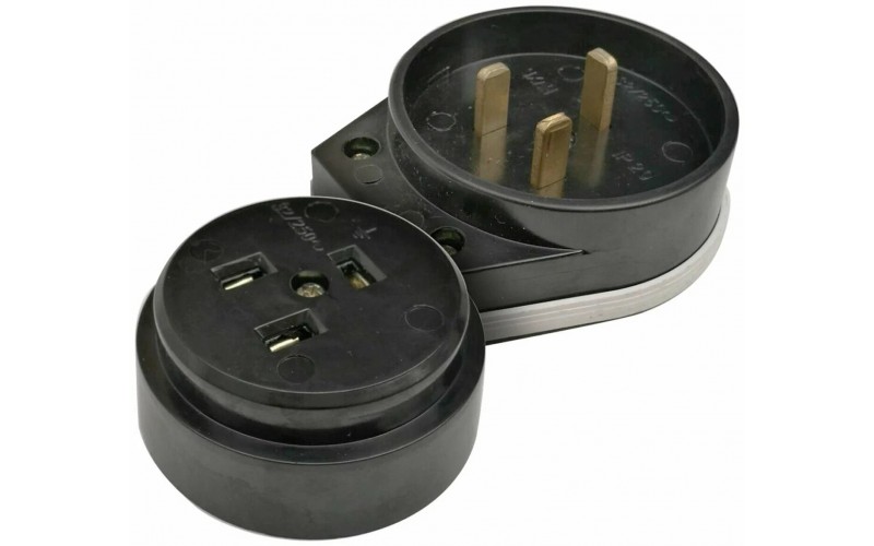 Разъем РШ/ВШ 32А-40А/220в черн. РВШ 32-001 (3505)