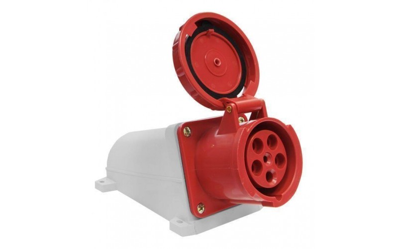 Розетка н/у 135 63А 380В 3P+Е+N IP54 19473