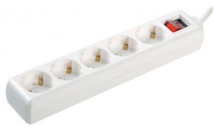 Удлинитель 5х5м с заземл. с выкл. 16А ПВС 3х1 КОСМОС 55478