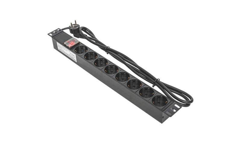 Блок роз. 8 м. PDU 19"  PH12-8D1-P с LED выкл. шнур 2м 292379