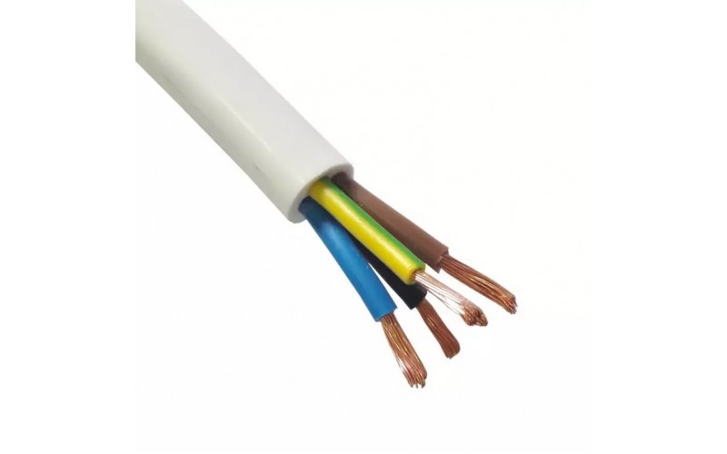 Провод ПВС-ТS 4х6 +1х6 бел (РБ)