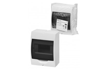 Бокс ЩРН-П-6 навесной пластик белый дымчатая дверца без шин IP41 TDM SQ0901-0071