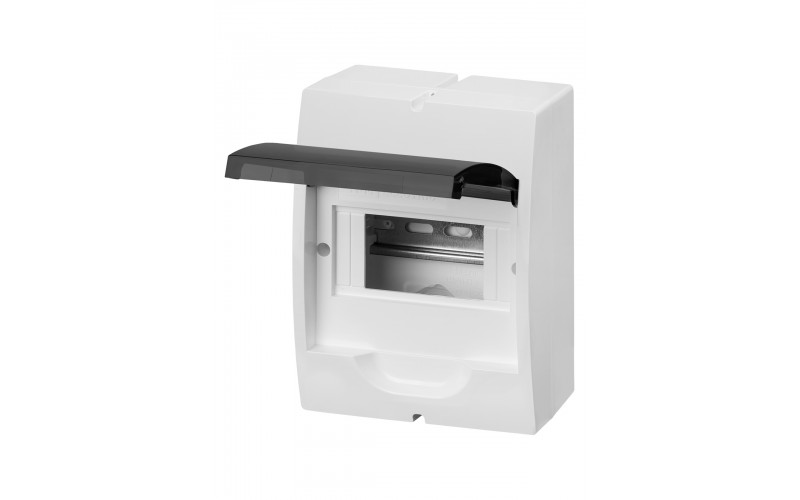 Бокс ЩРН-П-6 навесной пластик белый дымчатая дверца без шин IP41 TDM SQ0901-0071