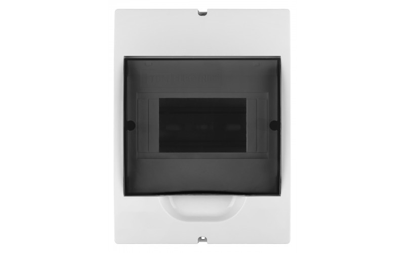 Бокс ЩРН-П-6 навесной пластик белый дымчатая дверца без шин IP41 TDM SQ0901-0071