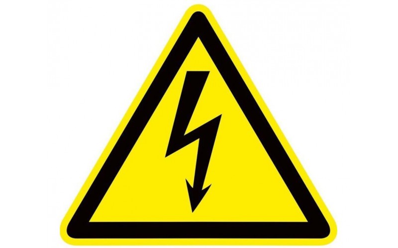 Знак "Опасность поражения электрическим током" Молния)W08 150х150мм PROxima EKF 476910