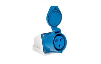 Розетка н/у 113 16А 220В 2Р+PЕ IP44 ЭКФ