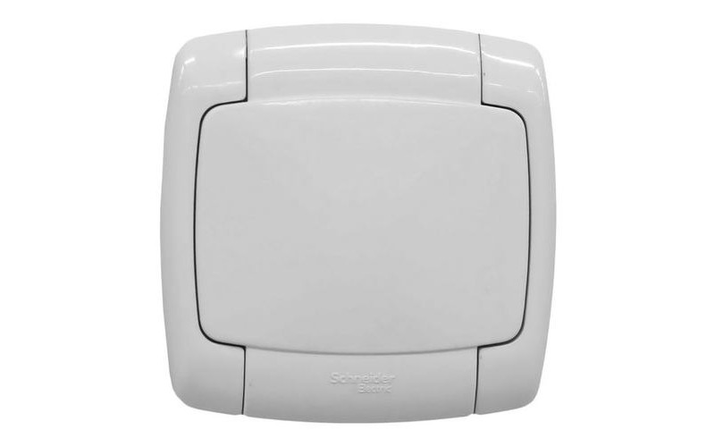 Розетка Рондо 1 СП РС16-126Б IP44 евро бел.з/ш с/з