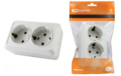 Розетка 3-м ОП горизонт. 2п+з IP…