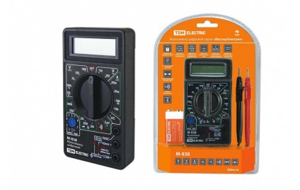Мультиметр цифровой "МастерЭлектрик" М-838 TDM SQ1005-0003