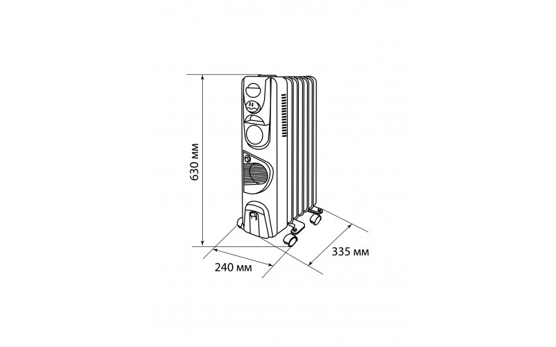Пушка тепловая ТЭП-2000К кругл. Ресанта 67/1/7 479357
