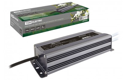 Блок питания для светодиодных лент 12V 150W IP67 металл TDM SQ0331-0140