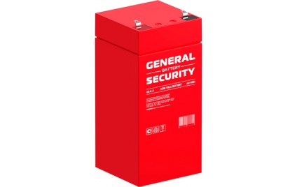 Аккумулятор 4В 4А General Security GS4-4 