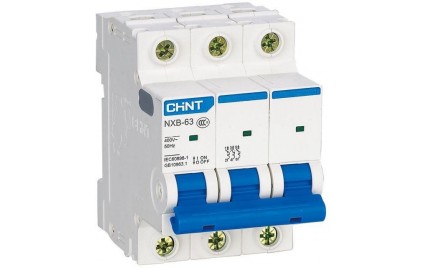Выключатель авт.CHINT 3п 25А C 4.5кА NXB-63S (R) 296829 1609297