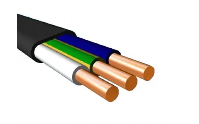 Кабель ВВГ-Пнг(А)-LS 3х2,5 ок(N, PE)-0,66