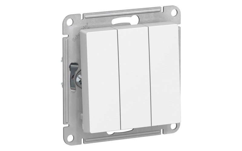 Механизм выключателя 3-кл. СП AtlasDesign 10А IP20 (сх. 1+1+1) 10AX механизм бел. SE 1240138