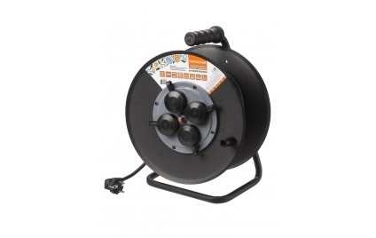 Удлинитель силовой УХз16-004 (метал.катушка А3 4 места IP44/30м КГ 3500Вт) Нар.УС1-43128 SQ1307-0160