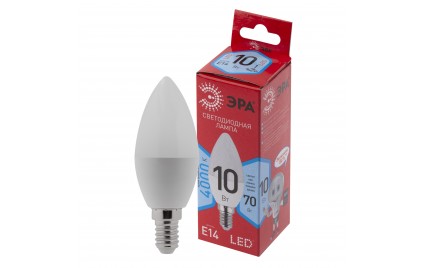 Лампа Эра RED LINE LED B35-10W-840-E14 R Е14 / E14 10 Вт