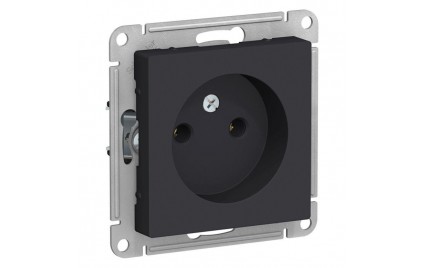 Механизм розетки 1-м СП AtlasDesign 16А IP20 без заземл. без защ. шторок бел. SE