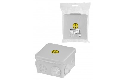 Коробка КУП ОП 80х80х0 мм, шина 6х9, 6 групп, IP54, инд. штрихкод, TDM SQ1401-1362