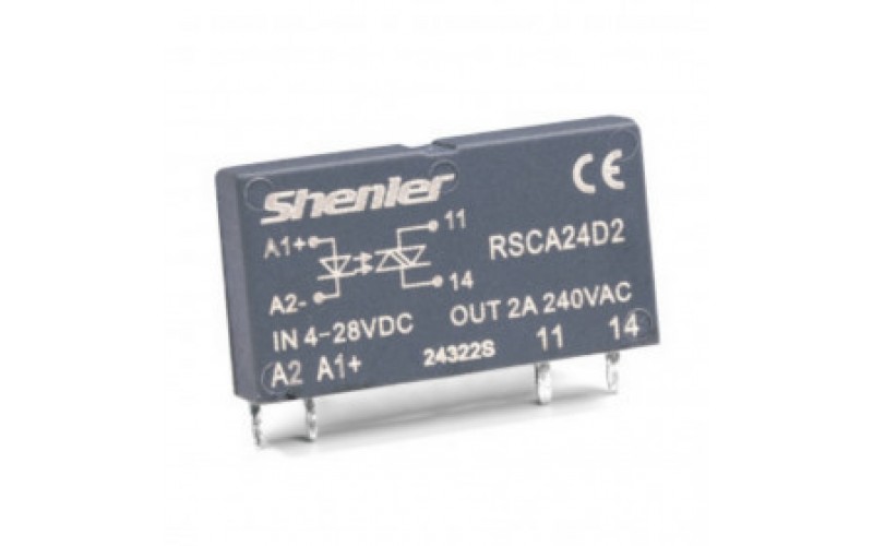 Реле интерф. полупроводниковое RSCA24D2, 1NO,2A(240VAC), 4_28VDC,zero-crossing, W=6.2mm
