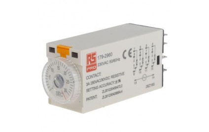 Реле TKB4B230A30S 4CO,5A,230VAC, задержка вкл., LED 1s-30s±5%, монтаж в цокль SKF14
