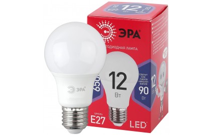 Лампа Эра RED LINE LED A60-15W-865-E27 R 15Вт A60 груша хол.бел. Б0046357