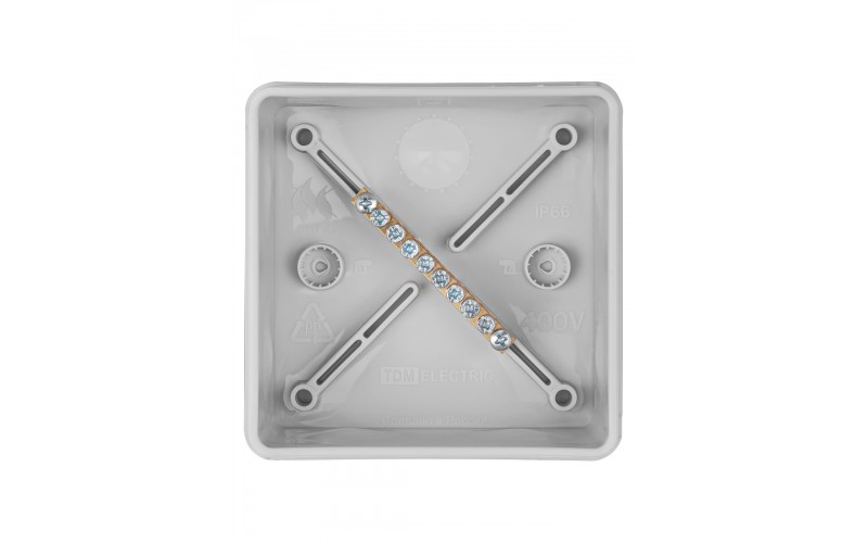 Коробка КУП ОП 100х100х50 шина 6х9 8 гр. IP66 инд.штрихкод ТDM SQ1401-1365