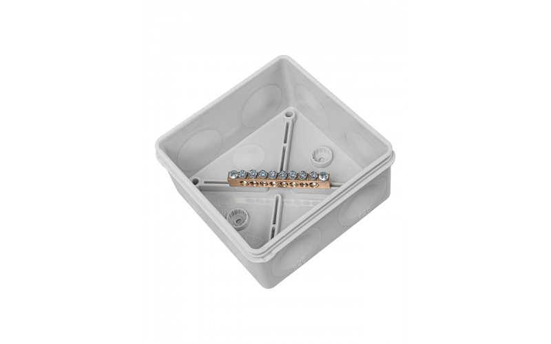 Коробка КУП ОП 100х100х50 шина 6х9 8 гр. IP66 инд.штрихкод ТDM SQ1401-1365