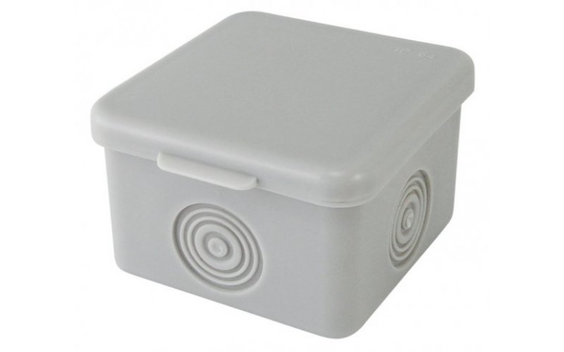 Коробка распаячная ОП 65х65х50мм крышка IP54 4вх., без гермовводов TDM SQ1401-0811