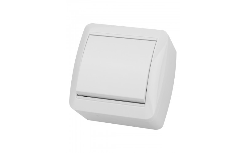 Выключатель 1-кл. открытой установки IP44 10А белый "Селигер" TDM SQ1818-0001 Выключатель 1-кл. открытой установки IP44 10А белый "Селигер" TDM SQ1818-0001