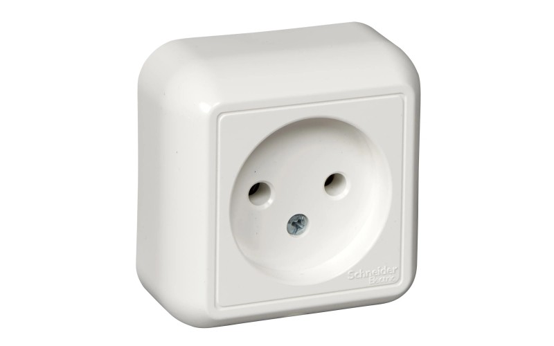 Розетка Прима 1-м ОП РА 10-164 б/з (бел)10642