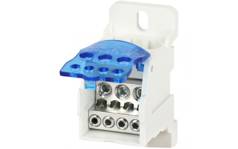 Блок распределительный на DIN-рейку NO-122-39 РБД-80А Эра Б0051113 (1624191)