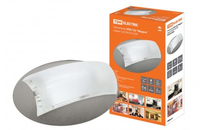 Светильник НПО 102 "Медуза" серый 1х25 Вт Е27 КЛЛ TDM SQ0328-0005