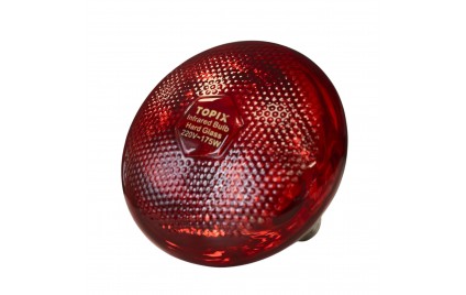 Лампа ТOPIX PAR38 красная 175W - 220V,твердостекольная, патрон E27