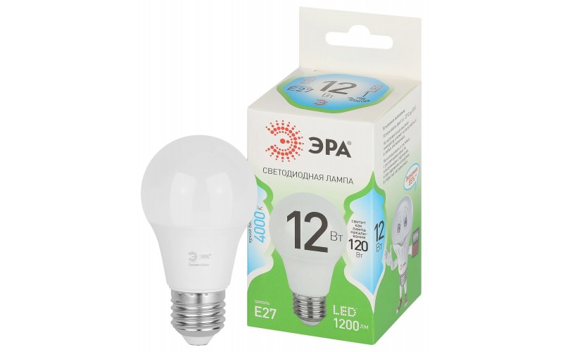 Лампа Эра GREEN LINE LED A60-12W-865-E27 GL E27 12 Вт