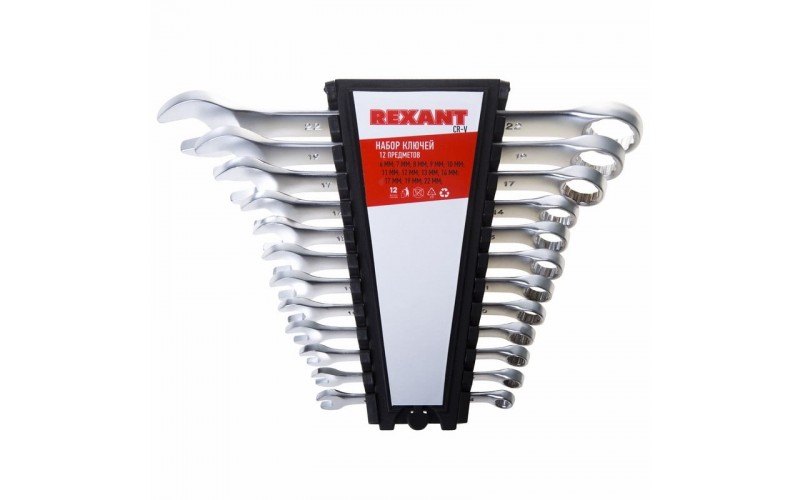 Набор ключей комбинированных 8 10 12 13 14 17мм 6 предметов цинк желт. Rexant 12-5841-2 (1361752)