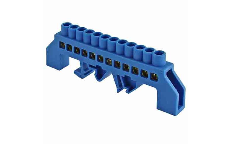 Шина нулевая ZD-12 синяя