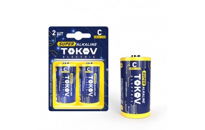Элемент питания алкалиновый С/LR14 (блистер 2шт) TOKOV ELECTRIC TKE-ALS-LR14/B2 (1754900)