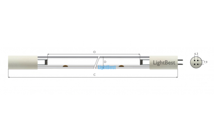 Лампа амальгамная LightBest DB 800V 710W 5,0A 
