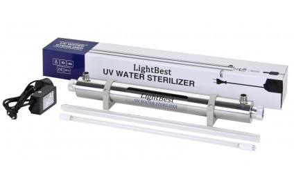 УФ стерилизатор для обеззараживания воды LightBest SDE-040, UV-12GPM, 1x40W