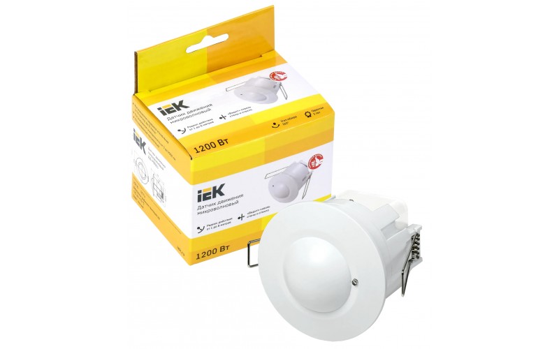 Детектор движения ДД-МВ 101 1200Вт 360град. 8М IP20 бел. ИЭК (315469)