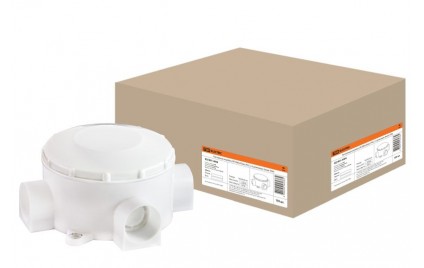 Коробка распаячная ОП 80х35мм, IP42, 3-х рожковая, белая TDM SQ1401-4004