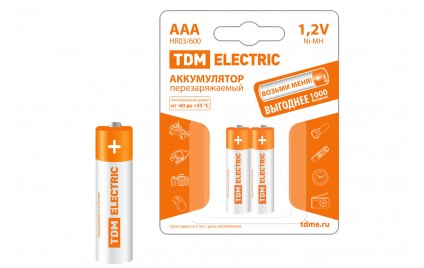 Аккумулятор AAA-600 mAh Ni-MH BP…