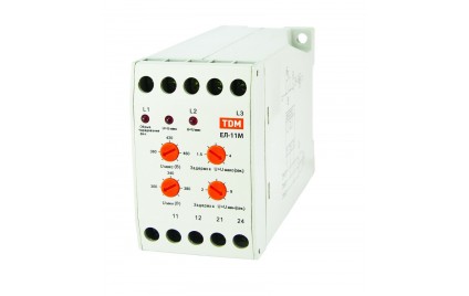 Реле контроля фаз ЕЛ-11М-3х380В (1нр+1нз контакты) TDM
