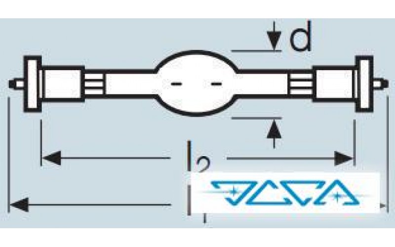 Лампа двухцокольная Osram HMI 575W/DXS