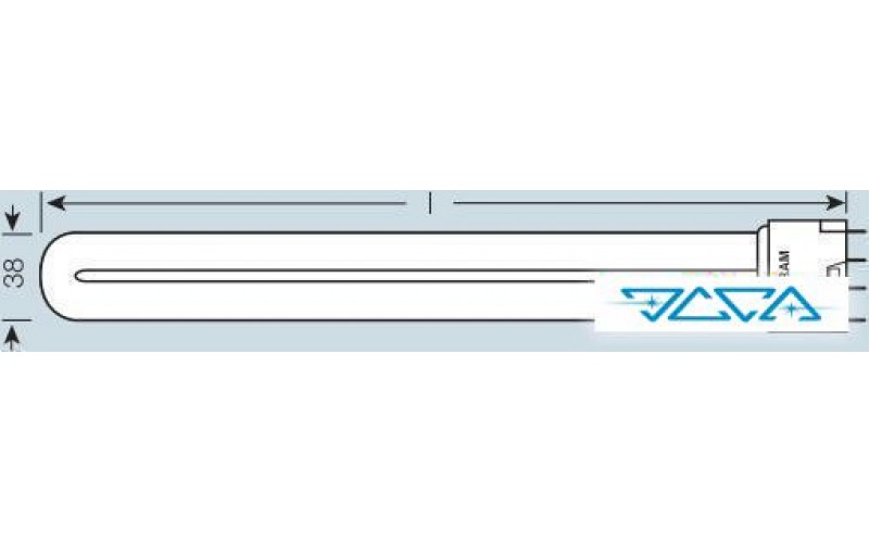 Лампа ультрафиолетовая бактерицидная Osram Puritec HNS L 18W 2G11