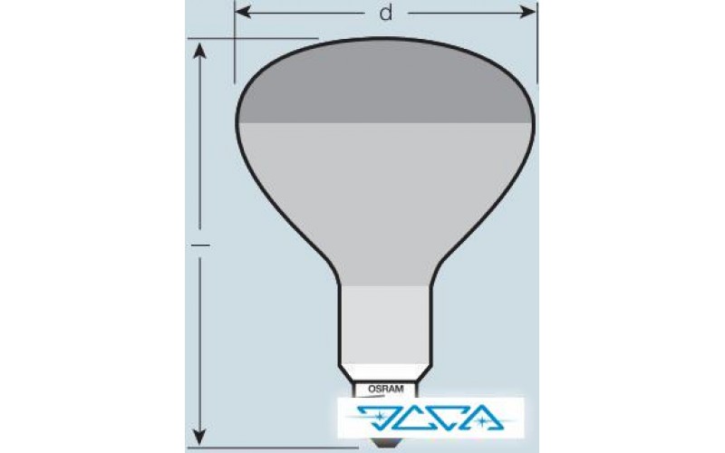 Лампа инфракрасная галогенная Osram THERA RED 150W 240V PAR38