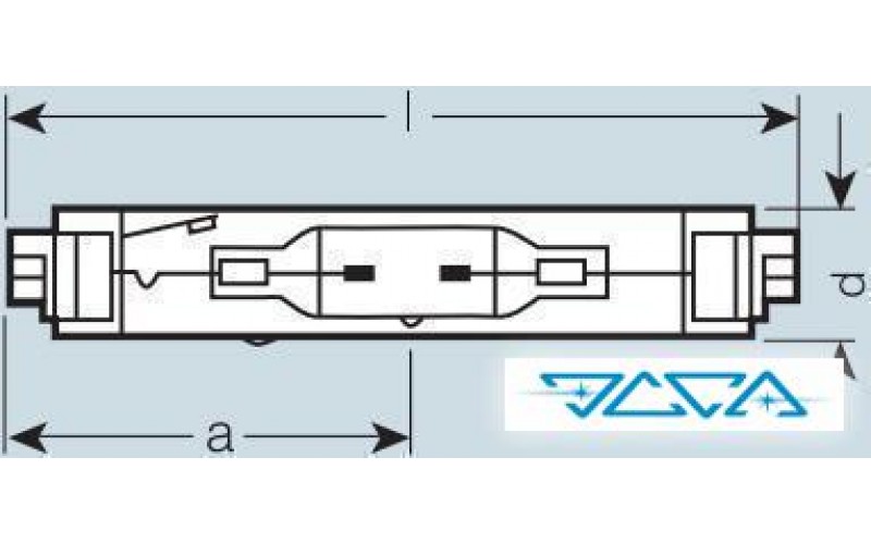 Лампа металлогалогенная Osram HQI-TS 250/NDL Fc2 4200K