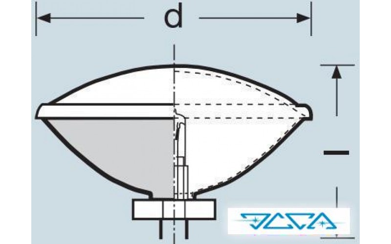 Лампа галогенная студийная Osram aluPAR 64 MFL 300 230